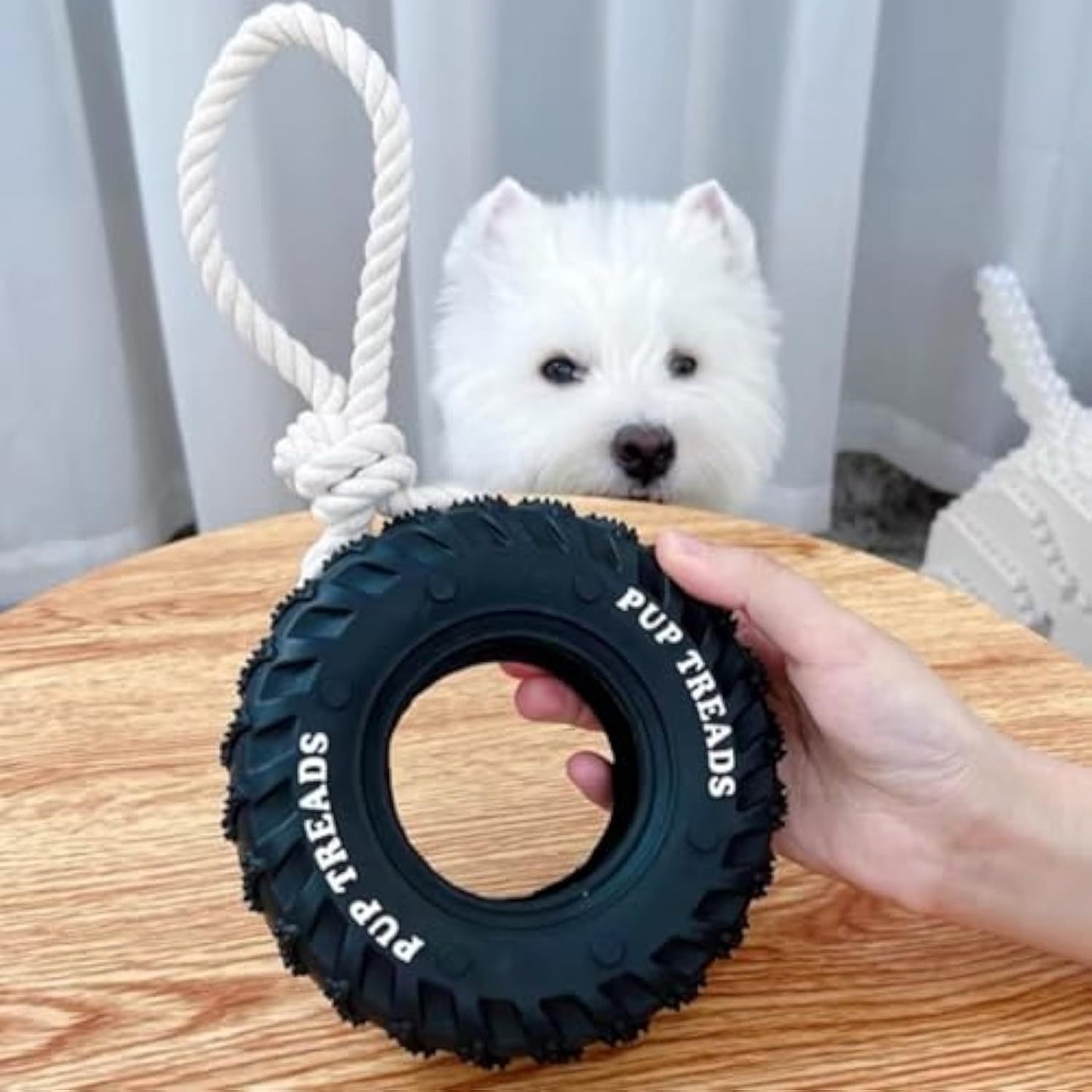Treat Tire Durable Dog Toy For Aggressive Chewers