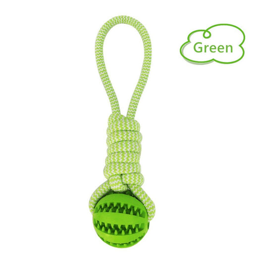 Dogs Bite Resistant Rubber Treat Ball for Small Medium Dogs