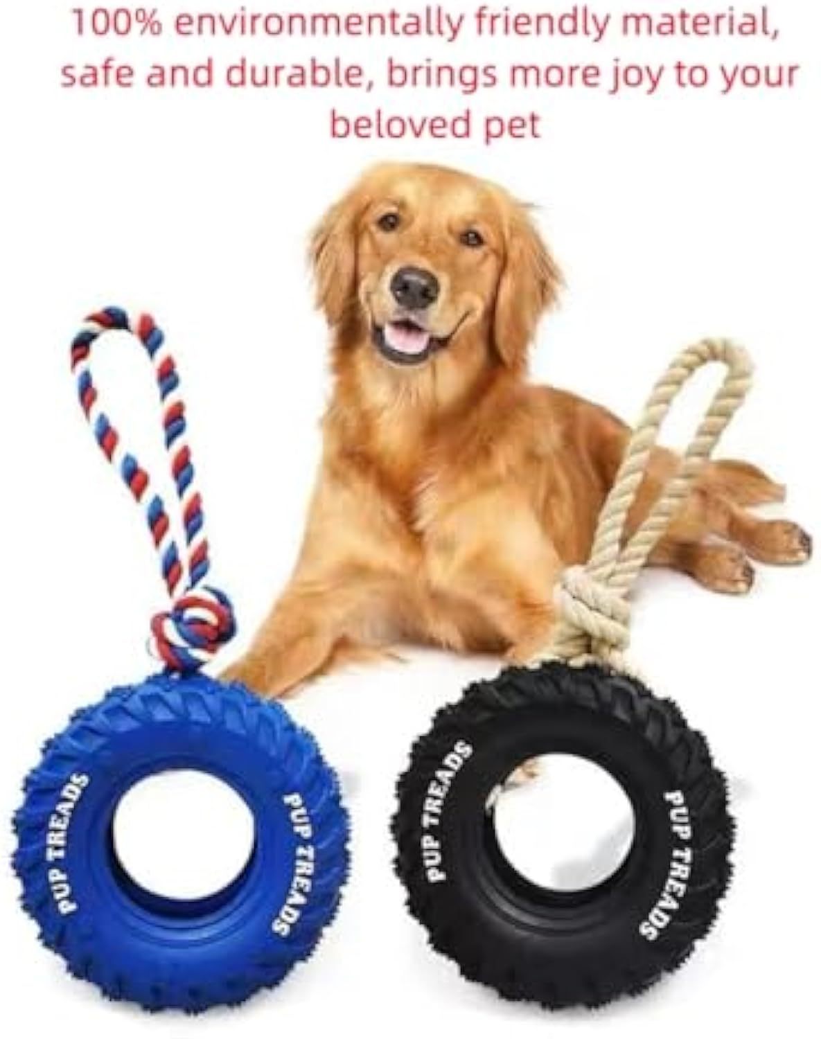 Treat Tire Durable Dog Toy For Aggressive Chewers