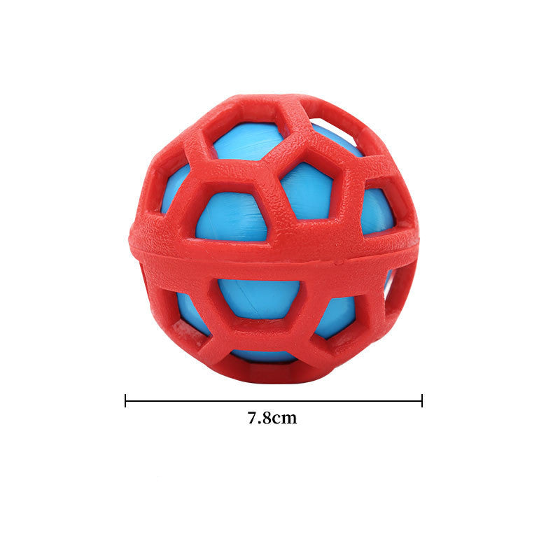 Durable Rubber Double Layer Rubber Toy Aggressive Chew