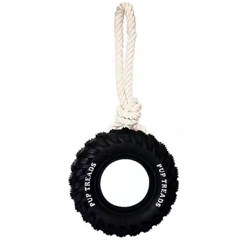 Treat Tire Durable Dog Toy For Aggressive Chewers