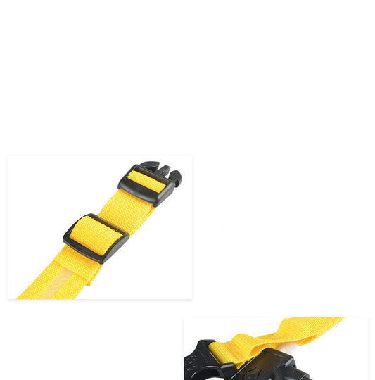 Battery operated Nylon LED Pet Dog Luminous Night Safety Collar Adjustable