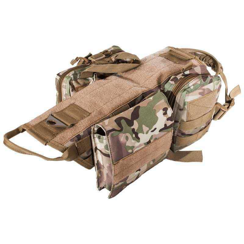 Tactical Dog Harness Molle System Vest Adjustable