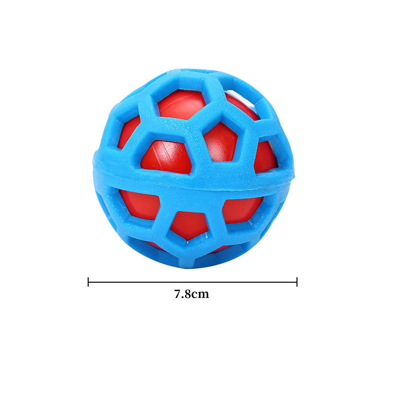 Durable Rubber Double Layer Rubber Toy Aggressive Chew