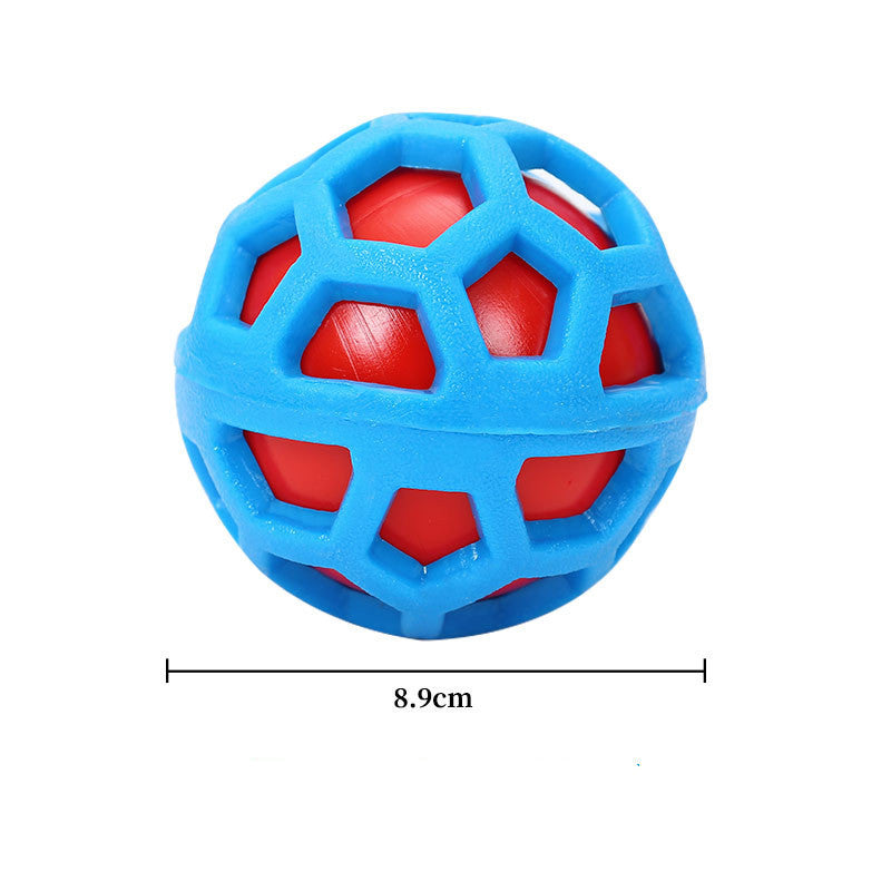 Durable Rubber Double Layer Rubber Toy Aggressive Chew