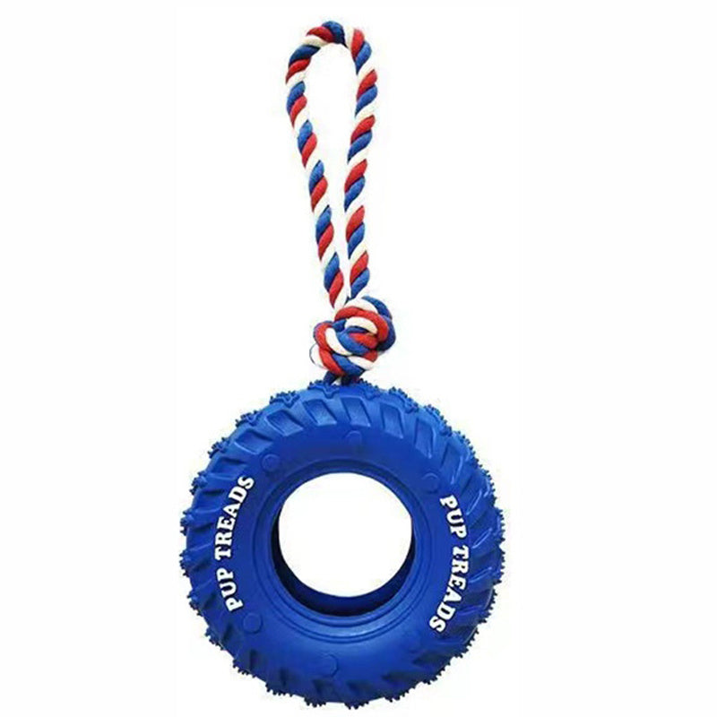 Treat Tire Durable Dog Toy For Aggressive Chewers