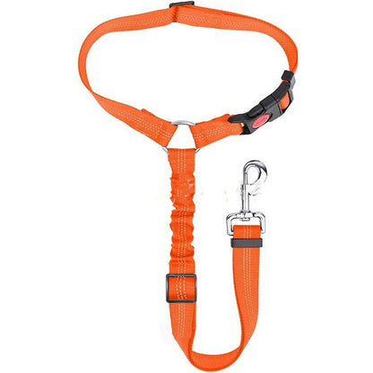Pet Car Harness Elastic Reflective Strap Leash