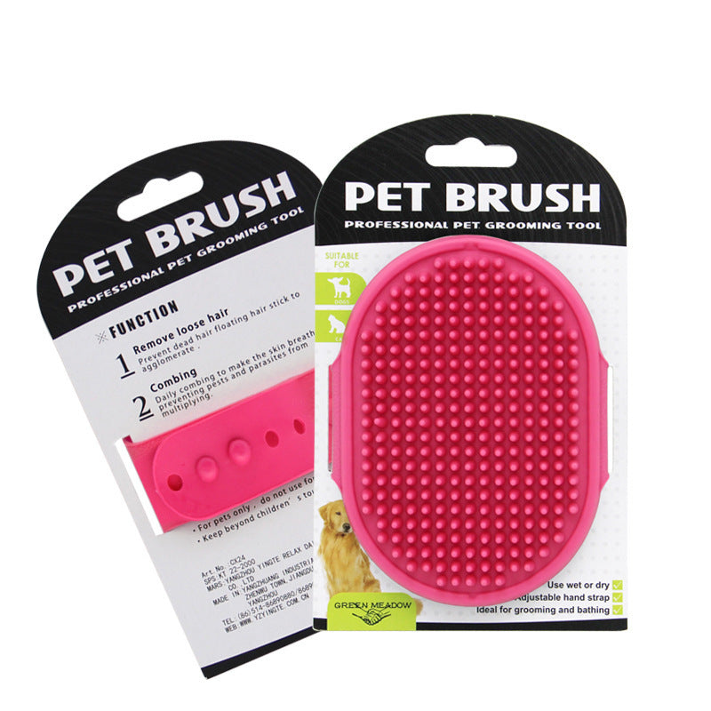 Pet Bath Brush Dog Cleaning Brush Rubber Glove hair remover