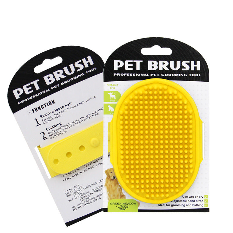 Pet Bath Brush Dog Cleaning Brush Rubber Glove hair remover