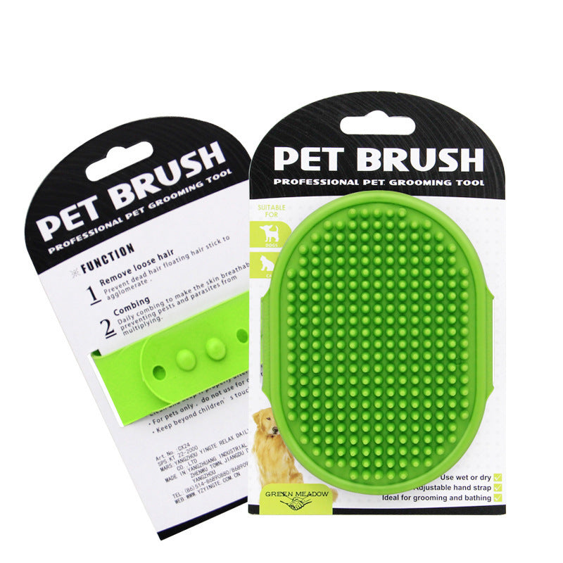 Pet Bath Brush Dog Cleaning Brush Rubber Glove hair remover
