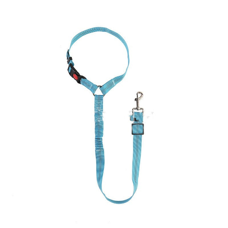 Pet Car Harness Elastic Reflective Strap Leash