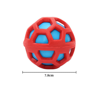 Durable Rubber Double Layer Rubber Toy Aggressive Chew
