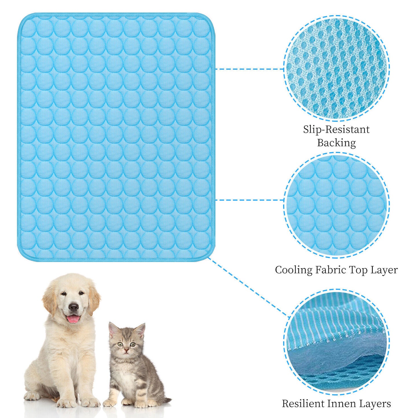 Pet Cooling Mat Cool Pad Cushion Dog Pad For Summer