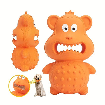 Adorable Monster Durable Rubber Dog Toy Aggressive Chewers