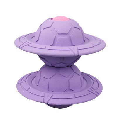 DURABLE Dog Toy All Natural Rubber Tear Resistant UFO FLYING SAUCER