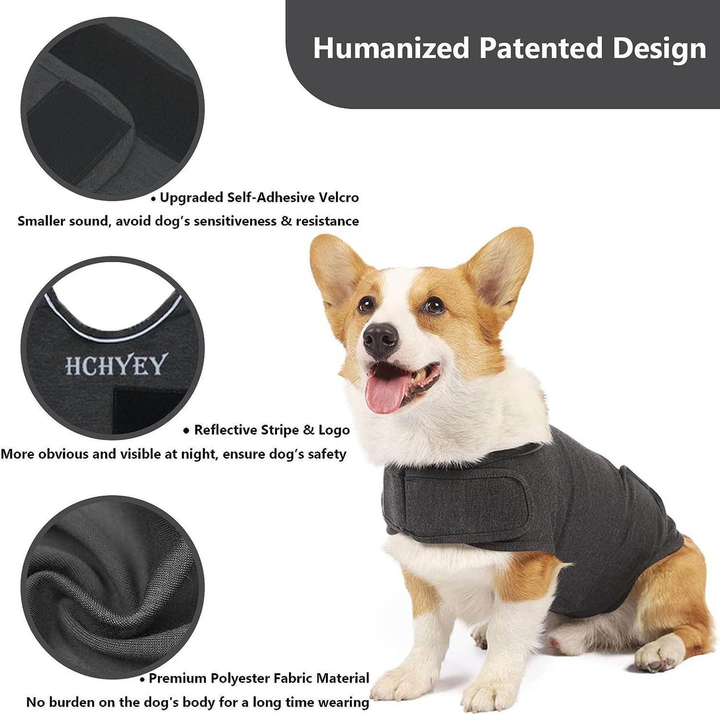 Thunder Vest For Dogs - Classic Adjustable Cloth Vest For Anxiety Stress