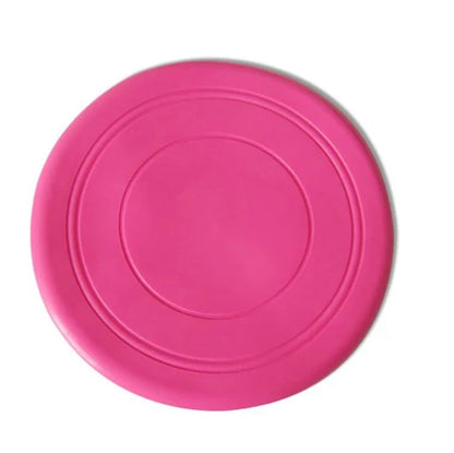 Safe Dog Frisbee Resistant Chew Rubber Pet Dog Training Flying Saucer 7 Colors Dog Interactive Toys