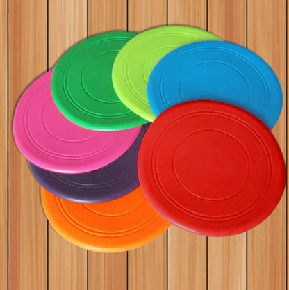 Safe Dog Frisbee Resistant Chew Rubber Pet Dog Training Flying Saucer 7 Colors Dog Interactive Toys