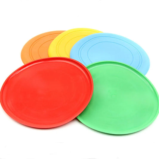 Safe Dog Frisbee Resistant Chew Rubber Pet Dog Training Flying Saucer 7 Colors Dog Interactive Toys