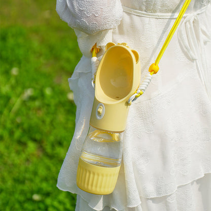 2 In 1 Portable Dog Water Bottle for Dogs 500ml