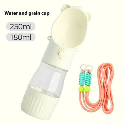 2 In 1 Portable Dog Water Bottle for Dogs 500ml